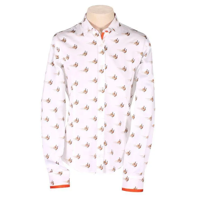 William Powell Ladies Pheasants Shirt - White