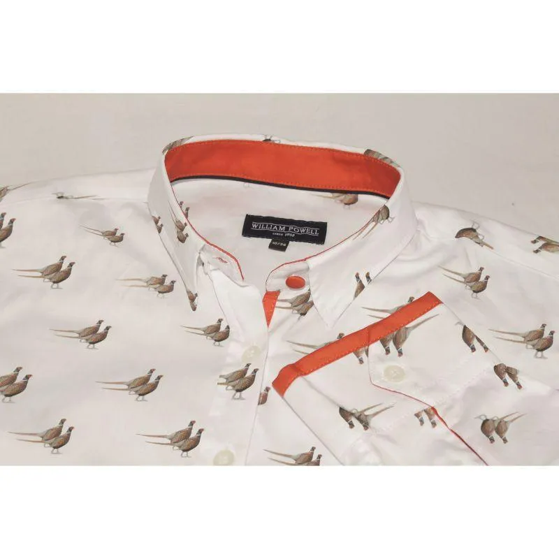 William Powell Ladies Pheasants Shirt - White